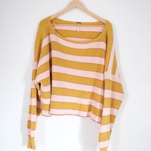 Free People off the shoulder striped sweater